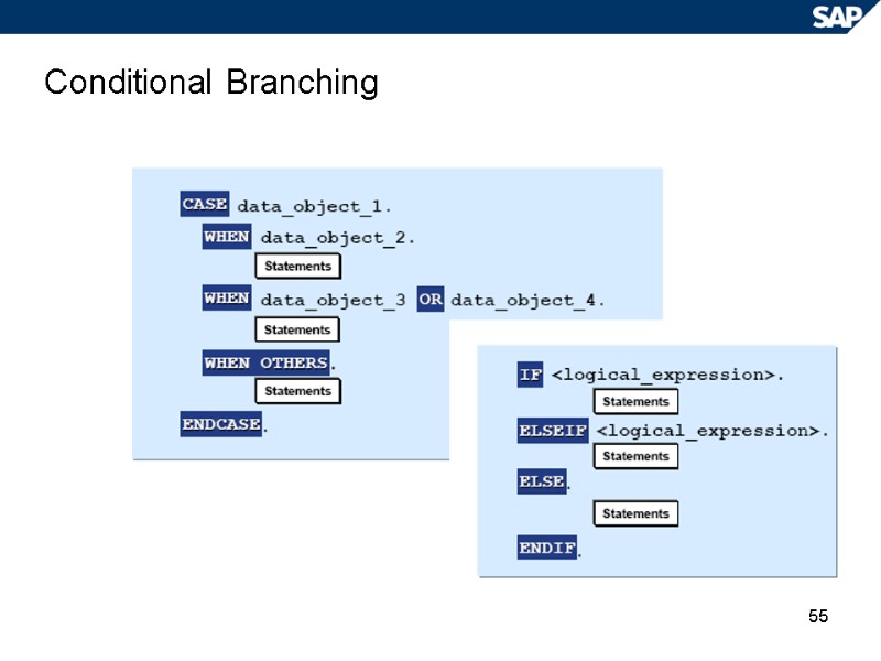 55 Conditional Branching